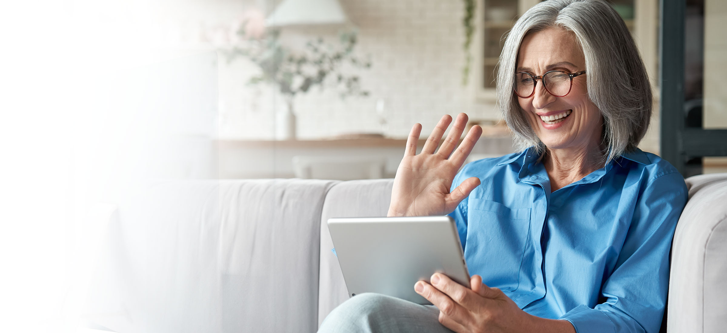 woman on telehealth appointment