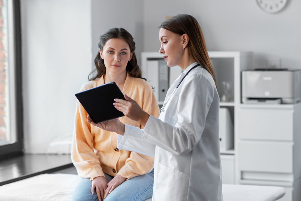 patient meeting with doctor