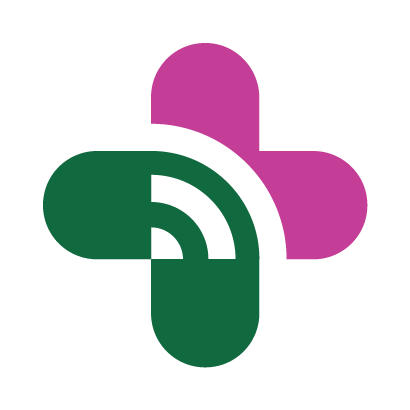 hospital icon with WiFi symbol